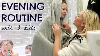 EVENING ROUTINE OF A MOM / MUM WITH 3 KIDS ALONE  |  BEDTIME ROUTINE  |  EMILY NORRIS