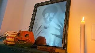 Haunted Mirror - DIY Halloween Decor - How To Make A Halloween Mirror From A Picture Frame