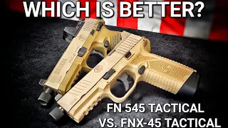 FN 545 Tactical vs FNX-45 Tactical (side by side bench review)