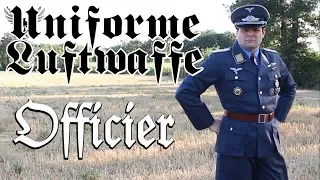 Luftwaffe officer - WW2 Uniform Impression [ENG SUB]