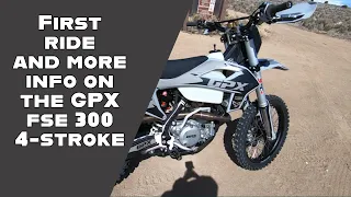 GPX FSE 300 4-stroke Test ride!