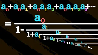 Euler's universal formula for continued fractions.