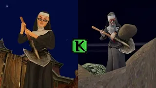 Ice Scream 8 vs Evil nun 2 Game over Comparison