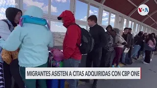 Migrantes cumplen citas en EEUU adquiridas con aplicación CBP One