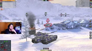 ИГРОК НА FV215B 1vs6 ● НЕТ БАЛАНСА ● НЕТ ВБР ● КАРТА ФУФЛО ● WoT Blitz