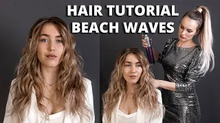 ЛОКОНИ НА ВИРІВНЮВАЧ I BEACH WAVES HAIR TUTORIAL