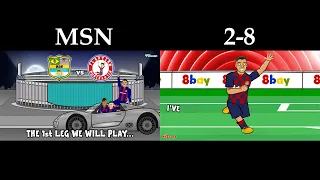 442oons MSN Song Remake vs Barca-Bayern 2-8 Song Comparison