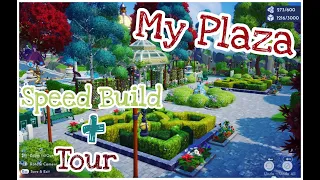 🌸 Plaza Speed Build + End Tour | Disney Dreamlight Valley | No Commentary ✨