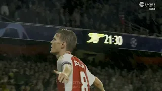 Martin Ødegaard Goal Celebration vs PSV Eindhoven | UCL | 4K Martin Ødegaard Free Clip for Edit