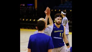 Klay Thompson hits the Game-Winning 3 Pointer during a Warriors G-League Scrimmage Today 👌