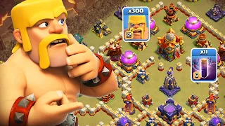 SIMPLESMENTE KLAUS, 300 BÁRBAROS E 11 MORCEGOS NUM CV16 FULL! COMO ISSO É POSSÍVEL CLASH OF CLANS!