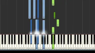 Lofi Hip Hop chord progression w/melody G minor [Synthesia] (Piano tutorial)