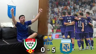 Reacción de Emiratos Árabes Unidos 0-5 Argentina - Amistoso Internacional