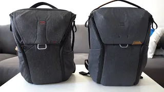 Peak Design Everyday Backpack V2 and V1 20L comparison