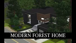 SIMS 3 SPEED BUILD // Modern Forest Home