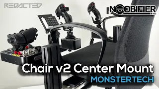 Middle Stick (Center) Mount for Sim Chair v2 - Monstertech