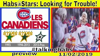 Montreal Canadiens@Dallas Stars: Looking for Trouble in Texas! 11/02/2019 preview