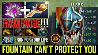 Even Fountain Can't Protect You From This Slark | Brutal Rampage Non-Stop Pounce + Max Agi DotA 2