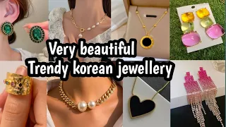 Trendy Korean Jewellery & Earrings Necklace Collection 2024 | New Premium Quality Imported Earrings