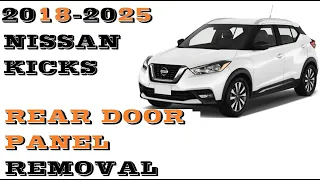 Nissan Kicks Rear door panel removal 2018-2024