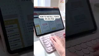 How to install custom fonts on an ipad