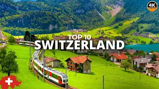 Top 10 Most Beautiful Places In Switzerland | Switzerland Travel | Switzerland Tourism | 4K