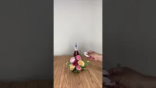 Botella de vino decorada para regalar a Mamá 🌸🌷👩‍🍼 fácil y linda