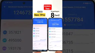 iQOO Neo 7Pro vs Snapdragon 8Gen2 Antutu Test 🔥🔥🔥