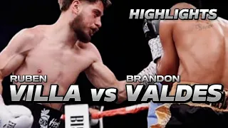 RUBEN VILLA VS BRANDON VALDES HIGHLIGHTS / BOXING