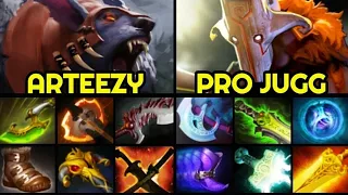 ARTEEZY Ursa Hard Game vs 100% Counter Build Juggernaut 7.28 Dota 2