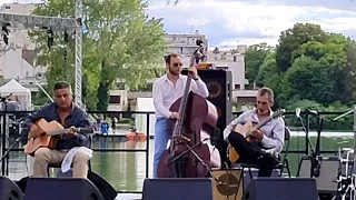 Angelo Debarre trio, Festival de Jazz d'Enghien, France,  1er Juillet 2022