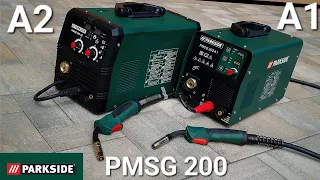 Comparison of 3in1 MIG welder Parkside PMSG 200 A1 vs NEW Parkside PMSG 200A2