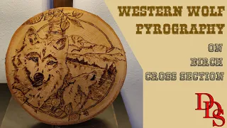 Western Wolf Wood Burning