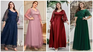 Most beautiful and gorgeous plus size mother of the bride dress/latest outfit/party wear dress 2024