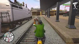 All we had to do was follow the damn train CJ - GTA San Andreas Definitive Edition