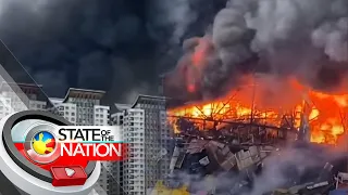 Sunog sa lumang Araneta City Bus Terminal sa Quezon City, umabot sa Task Force Bravo | SONA