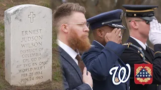 Washington Nationals & Military Leaders Honor Negro League Player Buried at ANC