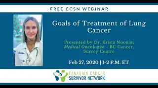 WEBINAR: Goals of Treatment of Lung Cancer