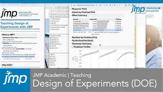 JMP Academic: Teaching Design of Experiments (DOE) with JMP