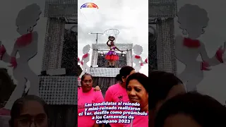 Reinado y mini-reinado realizaron el 1er. desfile como preámbulo a los Carnavales de Carúpano 2023.