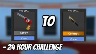 Common To Corrupt Set IN 24 HOURS Challenge!! (MM2)