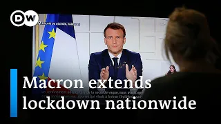 French President Emmanuel Macron ordered a third lockdown across the country | DW News