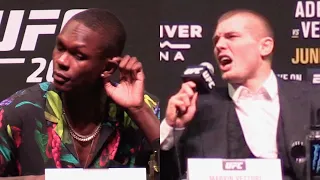 Israel Adesanya and Marvin Vettori GO BALLISTIC | UFC 263 Press Conference