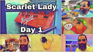 Scarlet Lady Day 1 | Boarding | Drinks | Getting Lost