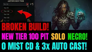 NEW Season 4 Necro Endgame SOLO PIT 100+ 3X AUTO CASTING Build!!