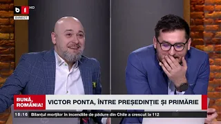 BUNĂ, ROMÂNIA! PONTA BAGĂ IAR CAPUL ÎN POZĂ / FIREA SĂTULĂ SĂ CANDIDEZE LA CANDIDATURĂ. P1/2