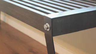 Industrial-Style Nelson Bench // DIY Woodworking