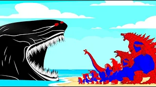 El Gran Majá vs SPIDER GODZILLA, KONG, DINOSAURS, SHARKZILLA | Godzilla Cartoon Compilation