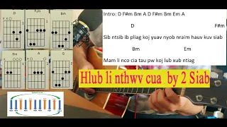 Hlub li nthwv cua - 2 Siab || tubhmoob guitar chords