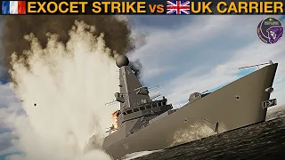 Can A Surprise French Exocet Attack Beat A UK Carrier Strike Group? (Naval 40) | DCS